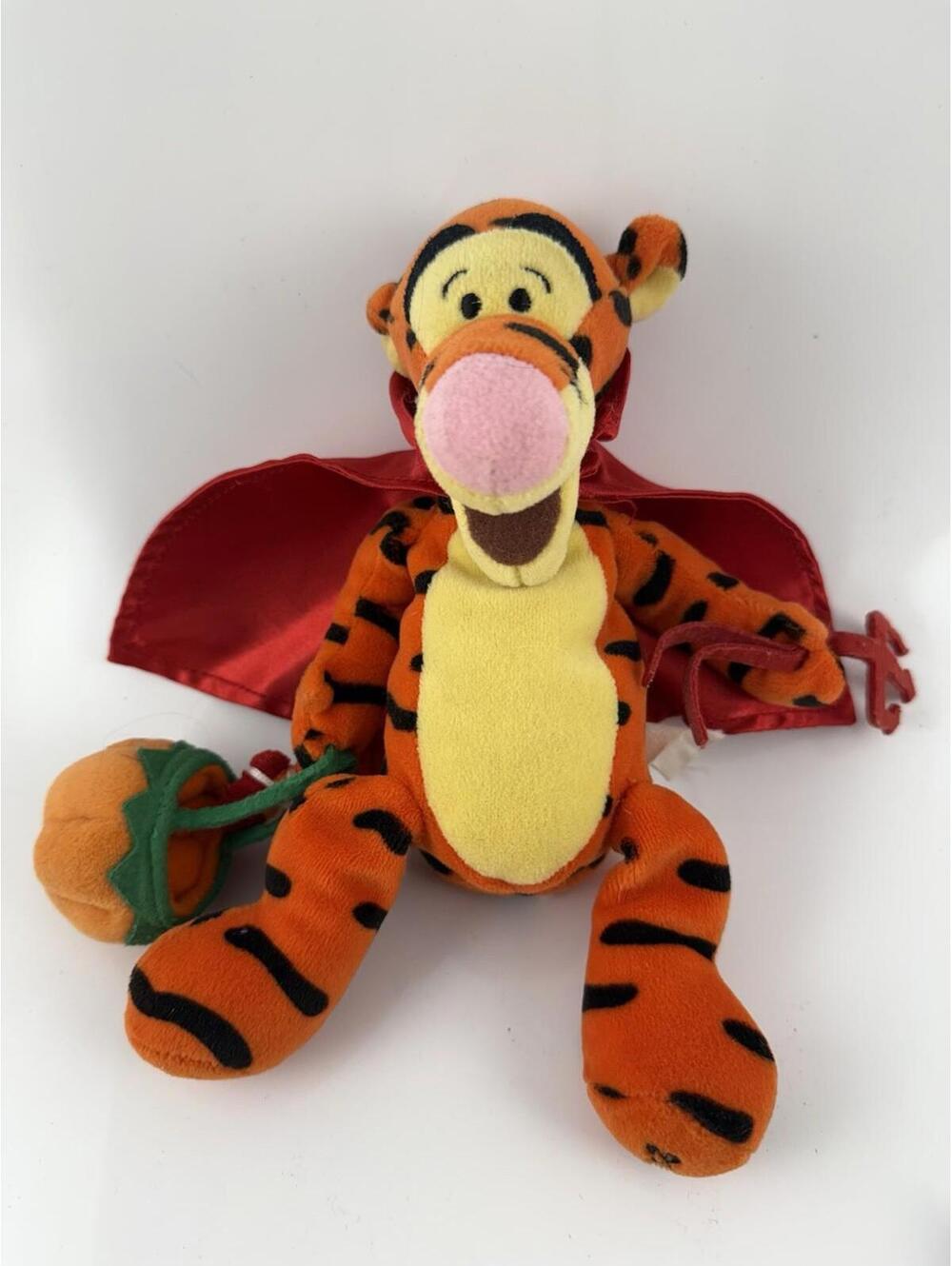 Disney Winnie the Pooh Halloween Tigger in Devil Costume 9" Vintage